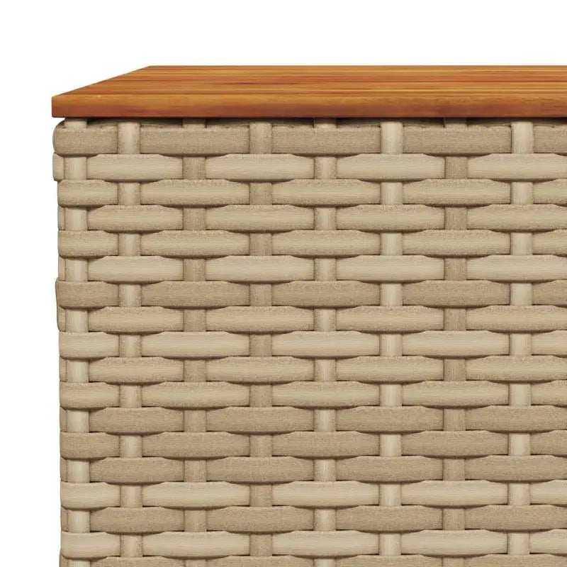 Loungebank voor tuin met beige materiaal en natuurlijke olieafwerking - Tuinsets