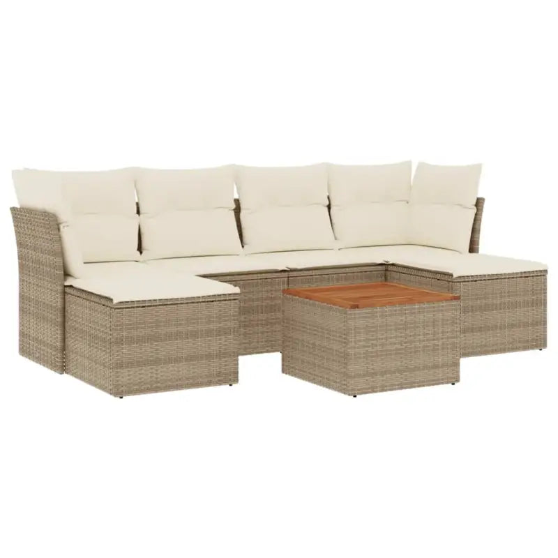Loungebank voor tuin met waterdichte tas en beige materiaal - Tuinsets