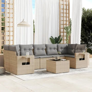 Loungebank voor tuin met waterdichte tas en beige materiaal - Tuinsets