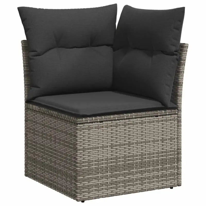 Loungebank voor tuin met waterdichte tas en grijs gepoedercoat staal - Tuinsets