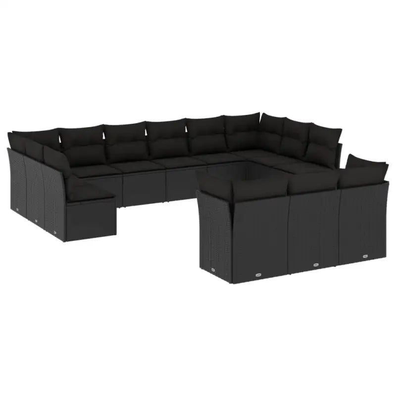 Loungebank voor tuin met waterdichte tas en zwart materiaal - Tuinsets