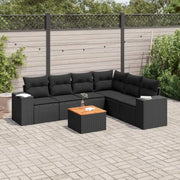 Loungebank voor tuin met zwart materiaal en gepoedercoat staal - Tuinsets