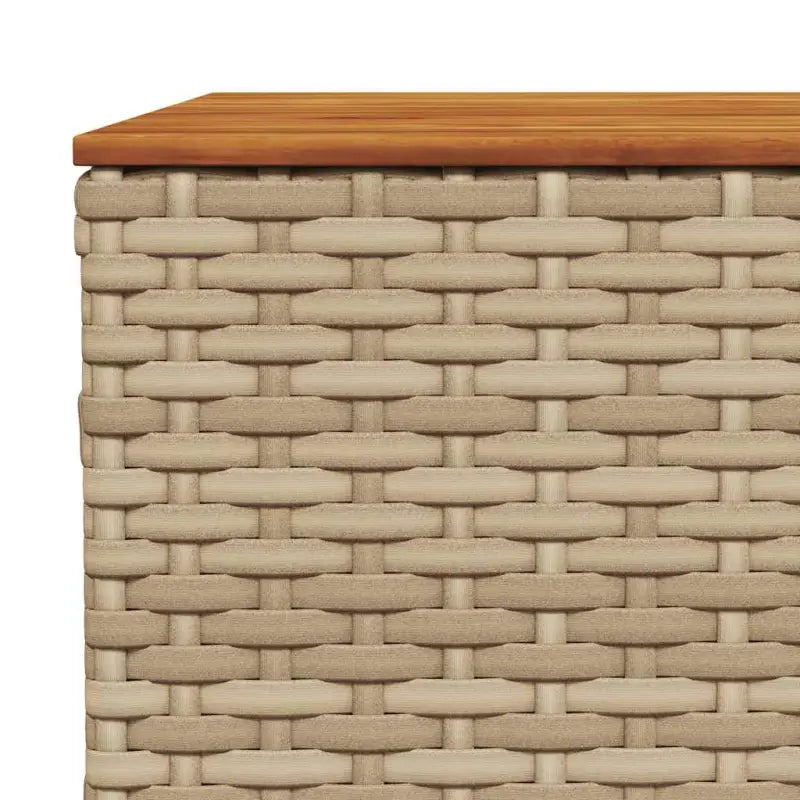 Loungebank voor tuin of terras met natuurlijke olieafwerking en beige materiaal - Tuinsets