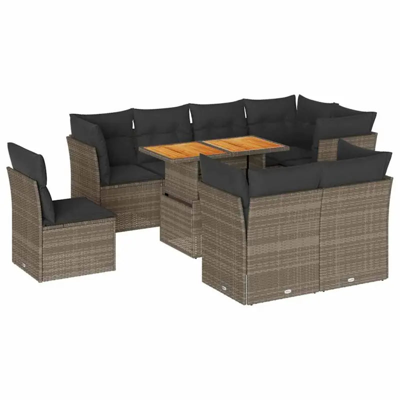 Loungebank voor tuin of terras met waterdichte tas en grijs materiaal - Tuinsets