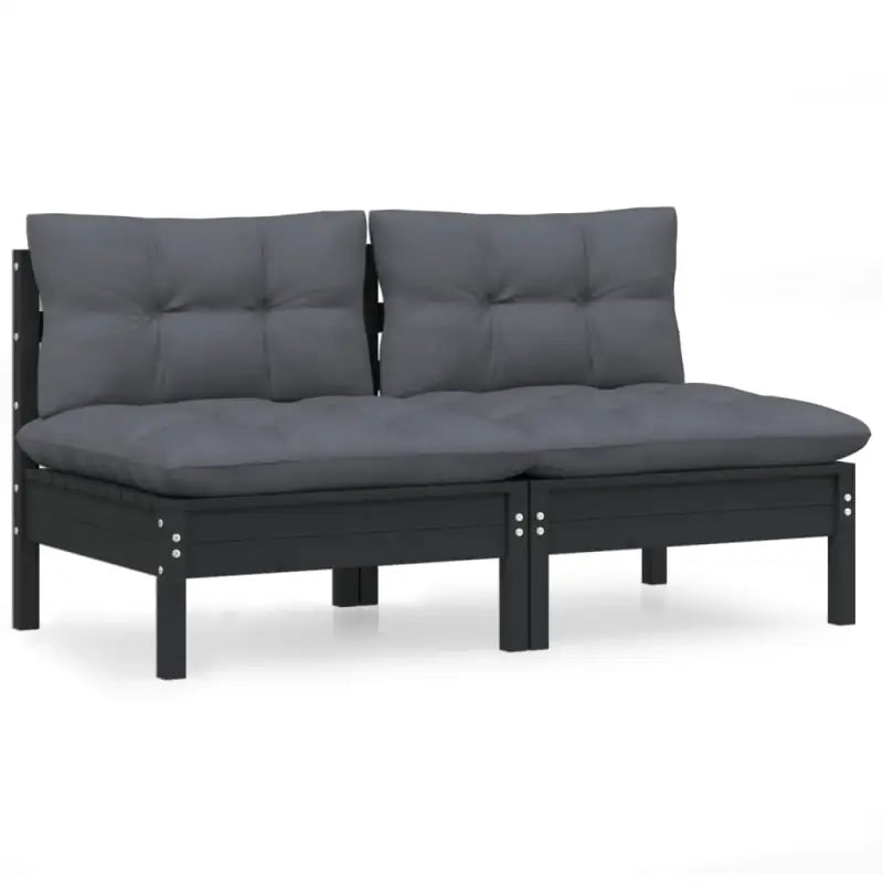Loungebanken 2-zitsbank met massief grenenhout voor terras of tuin - Loungebanken