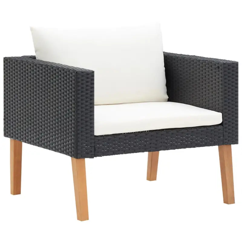 Loungebanken Tweezitsbank voor een ontspannen tuinkleef ervaring - Zwart / 1 / Fauteuil - Loungebanken
