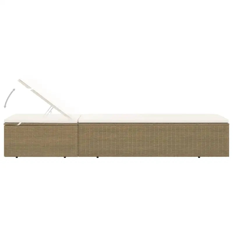 Loungebed met gepoedercoat staal voor tuin en zwembad gebruik - Ligstoelen