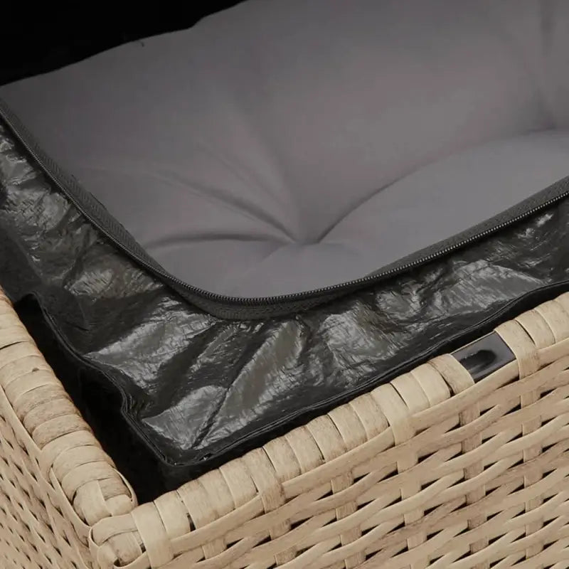 Loungeset in gemengd beige met waterdichte tas voor buitenplezier - Tuinsets