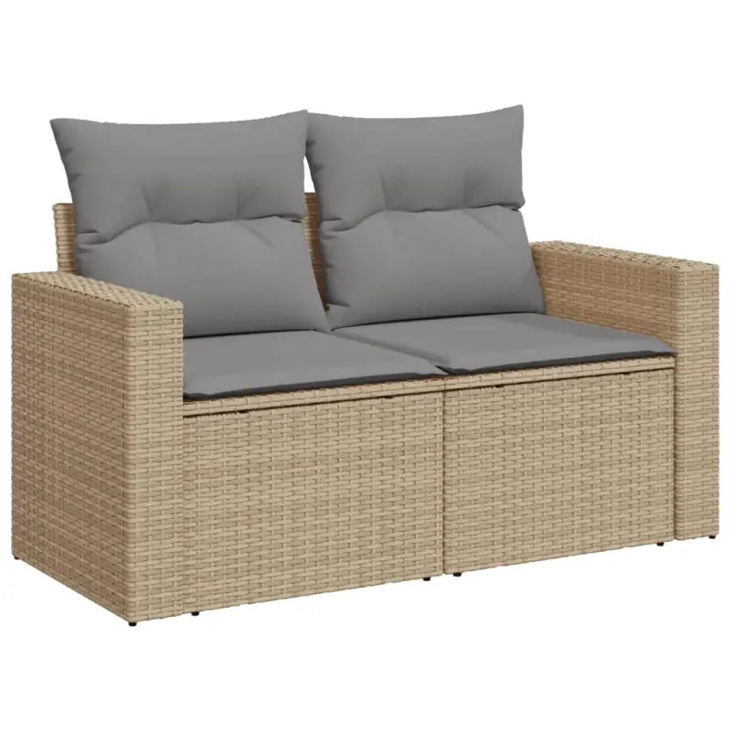 Loungeset in gemengd beige met waterdichte tas voor buitenplezier - Tuinsets
