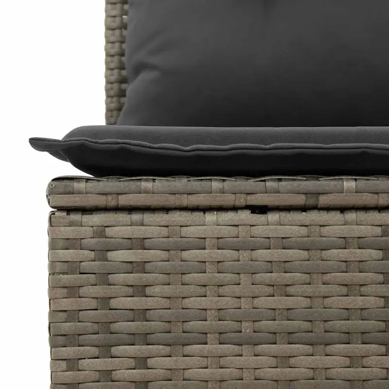 Loungeset in grijs materiaal met gepoedercoat staal en waterdichte tas - Tuinsets