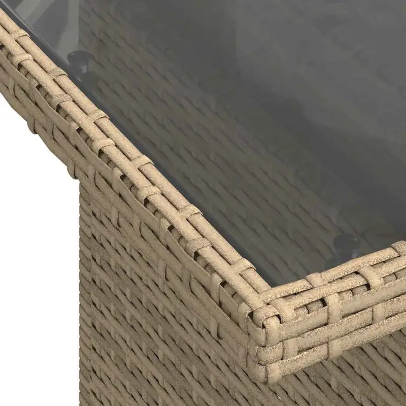 Loungeset met beige materiaal en gepoedercoat staal afmetingen - Tuinsets