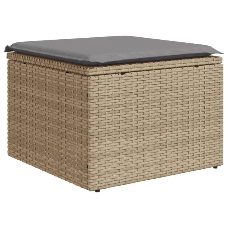 Loungeset met beige materiaal en gepoedercoat staal afmetingen - Tuinsets