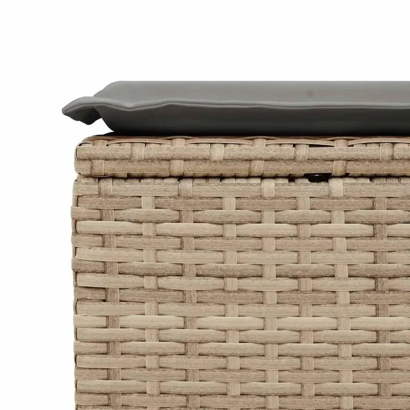 Loungeset met beige materiaal en gepoedercoat staal afmetingen - Tuinsets