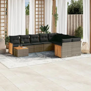 Loungeset met grijs materiaal en gepoedercoat staal voor je tuin of terras - Tuinsets