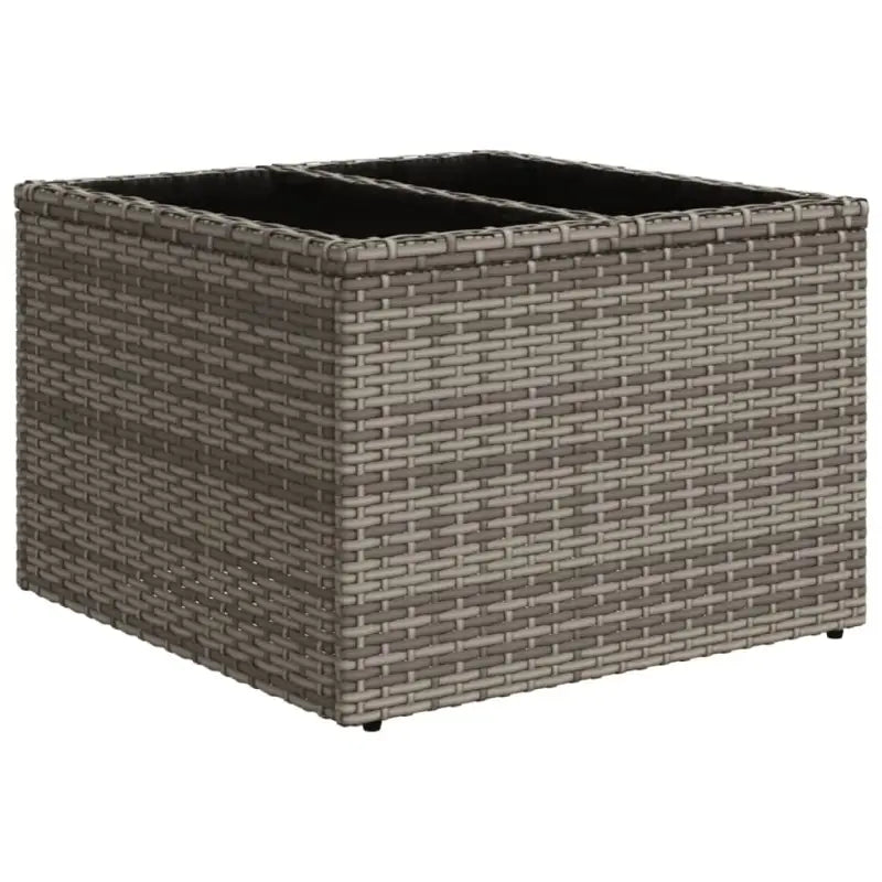 Loungeset met grijs materiaal en gepoedercoat staal voor tuin en terras - Tuinsets