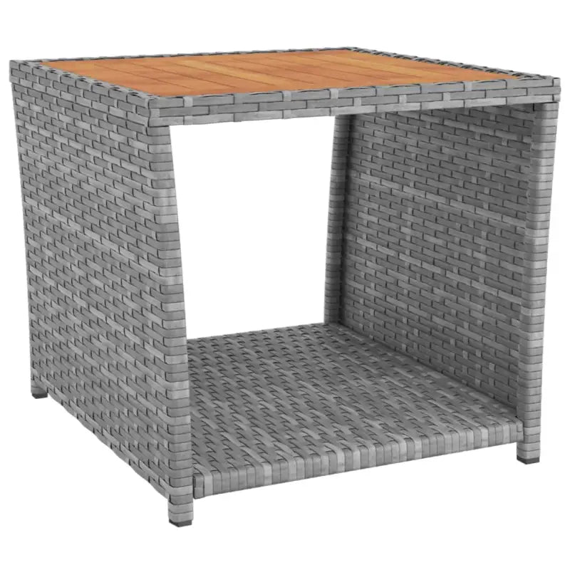 Loungeset met poly rattan en grijs materiaal voor uw tuin - Tuinsets