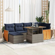 Loungeset met waterdichte tas en grijs materiaal van gepoedercoat staal - Tuinsets