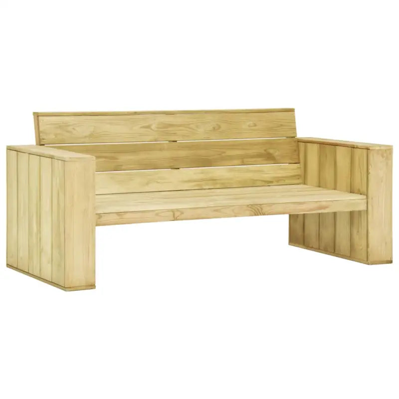Loungeset van geïmpregneerd grenenhout voor tuincomfort - Crème - Tuinsets