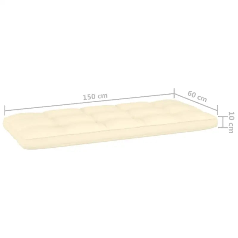 Loungeset van geïmpregneerd grenenhout voor tuincomfort - Crème - Tuinsets