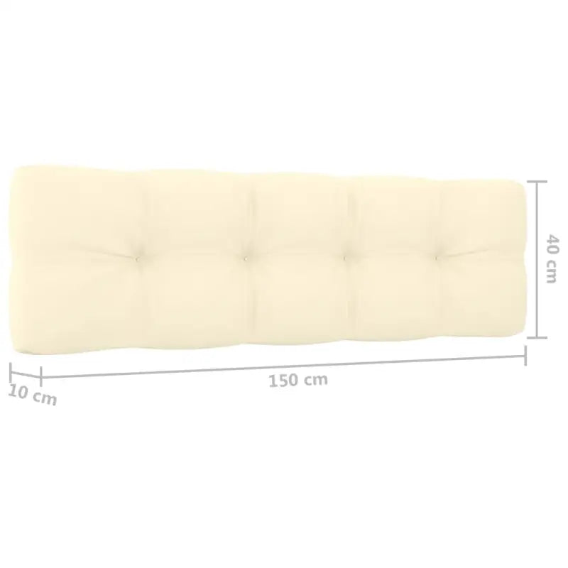 Loungeset van geïmpregneerd grenenhout voor tuincomfort - Crème - Tuinsets