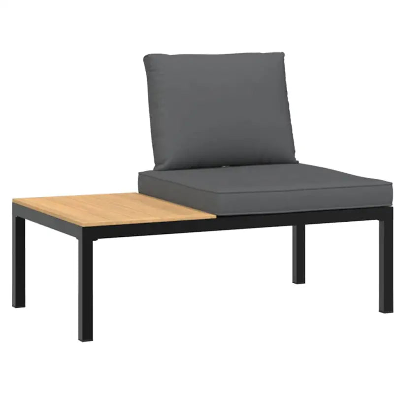 Loungeset van gepoedercoat aluminium met perfecte afmetingen voor tuin en terras - Met tafel - Tuinsets