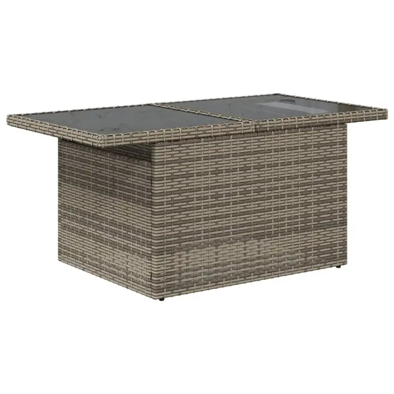 Loungeset van grijs materiaal en gepoedercoat staal voor tuin en terras - Tuinsets