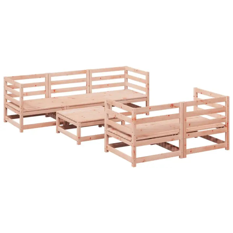 Loungeset van massief douglas vurenhout voor buitenruimte - Tuinsets