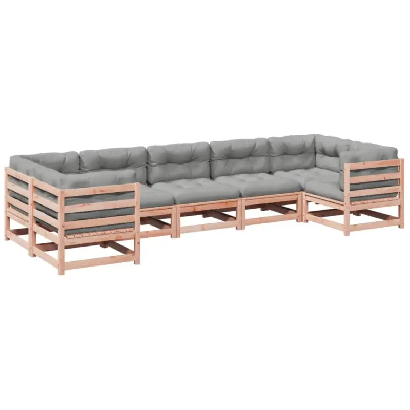 Loungeset van massief Douglas vurenhout voor je tuin of terras - Tuinsets