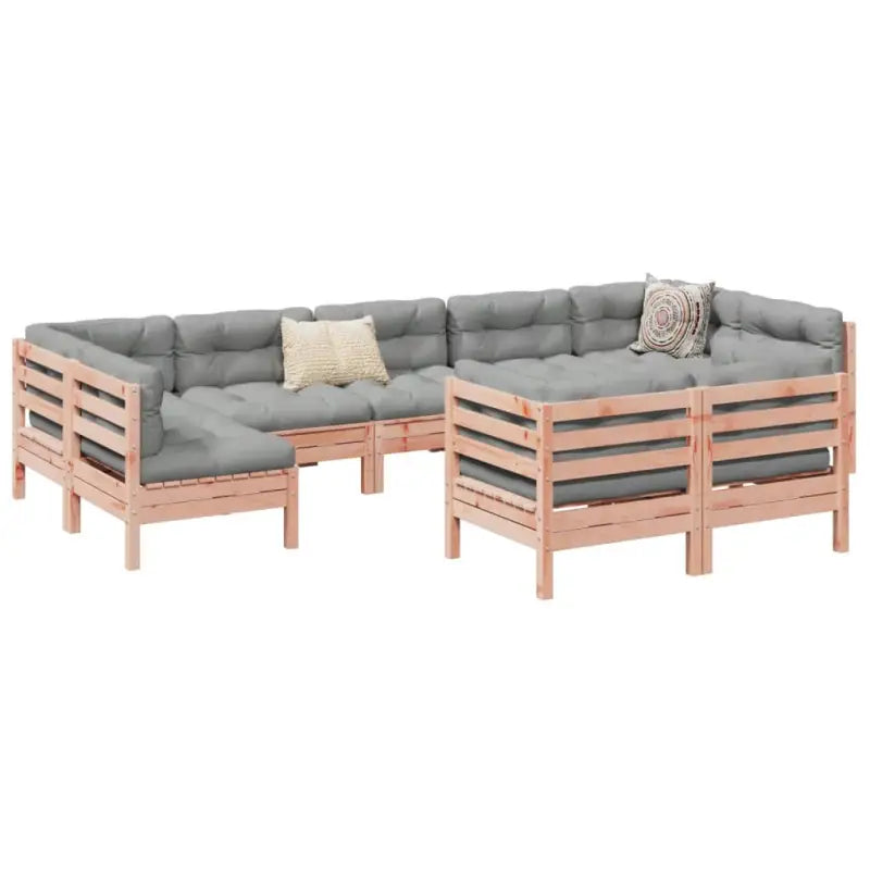 Loungeset van massief Douglas vurenhout voor jouw tuin of terras - Natuurlijk douglashout - Tuinsets