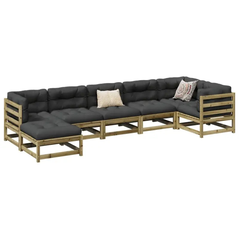 Loungeset van massief douglas vurenhout voor uw tuin of terras - Naturel geïmpregneerd / Ja - Tuinsets