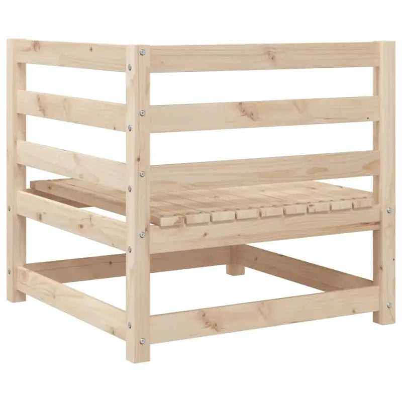 Loungeset van massief grenenhout met modulair ontwerp en comfortabele hoogte rugleuning - Tuinsets