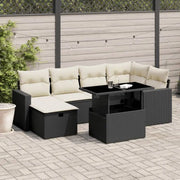 Loungeset van zwart gepoedercoat staal voor buiten optimaal comfort - Tuinsets