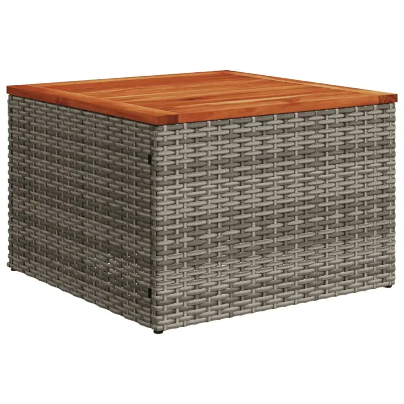 Loungeset voor tuin met grijs materiaal en gepoedercoat staal afmetingen - Grijs - Tuinsets