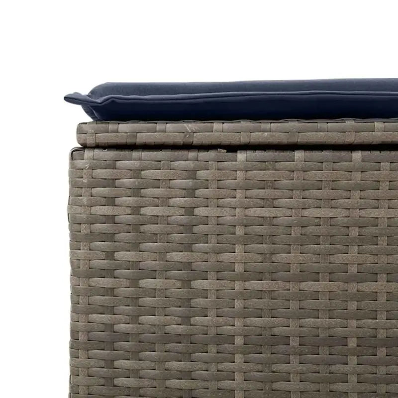Loungeset voor tuin of terras met waterdichte tas en grijs materiaal - Grijs - Tuinsets