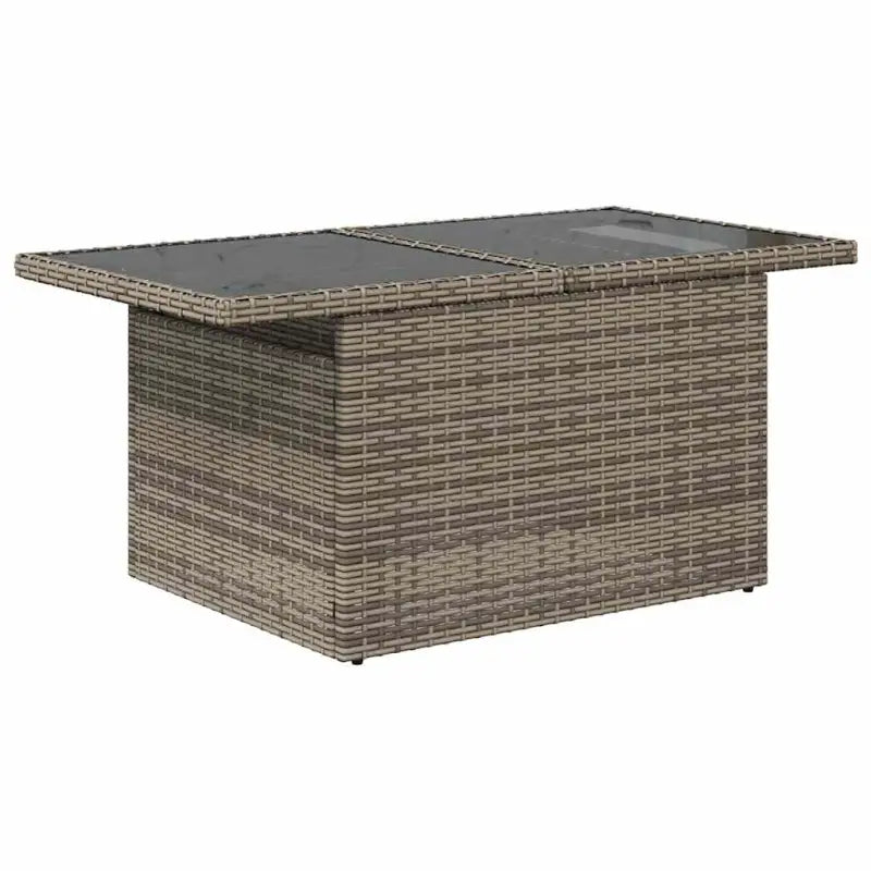 Loungeset voor tuin of terras met waterdichte tas en grijs materiaal - Grijs / met opbergruimte - Tuinsets