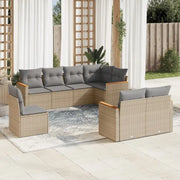 Loungestel in beige materiaal met waterdichte tas en gepoedercoat staal - Tuinsets