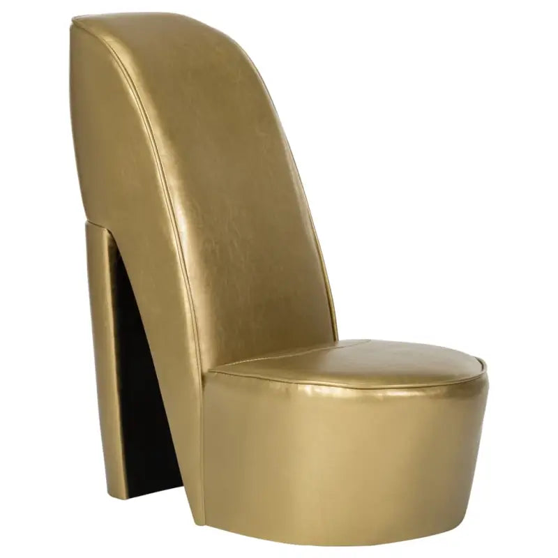 Loungestoel met pump ontwerp in kunstleer voor een moderne uitstraling - Goud / 1 - Fauteuils & Relaxfauteuils