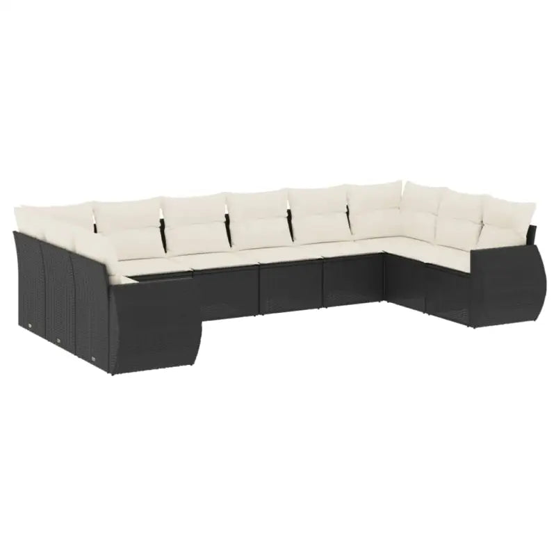 Loungetuinset in zwart materiaal met waterdichte tas en gepoedercoat staal - Tuinsets