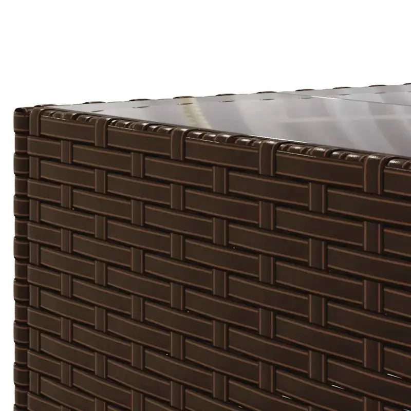Loungetuinset met bruin materiaal en gepoedercoat staal voor buitengevoel - Tuinsets