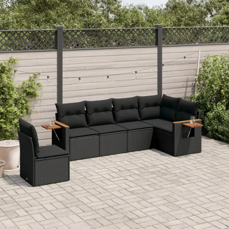 Loungetuinset met waterdichte tas en beige materiaal van gepoedercoat staal - Zwart / Zonder tafel - Tuinsets