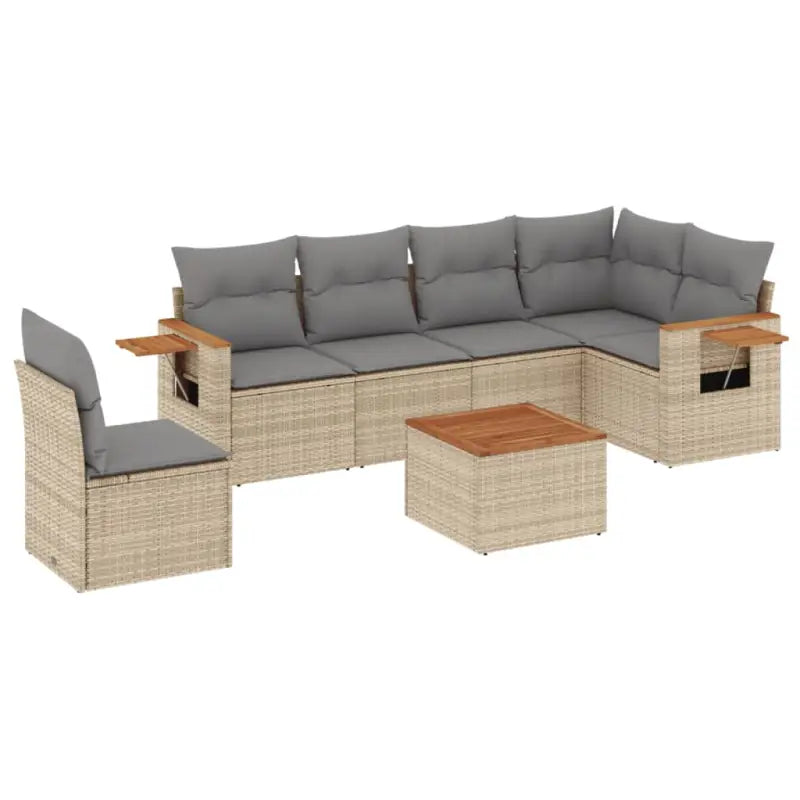 Loungetuinset met waterdichte tas en beige materiaal van gepoedercoat staal - Tuinsets