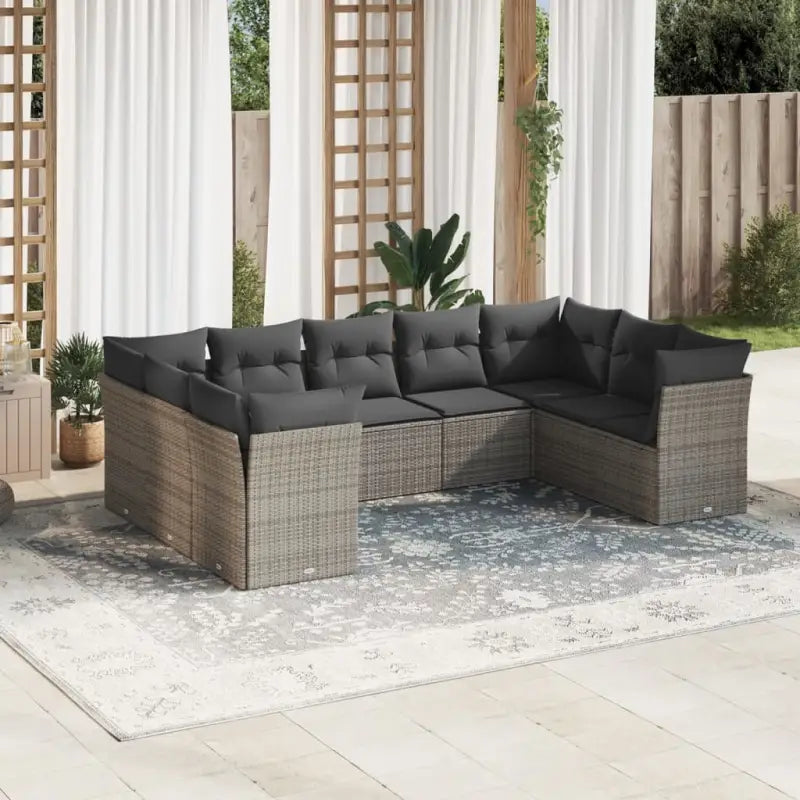 Loungetuinset met waterdichte tas en zwart materiaal van gepoedercoat staal - Grijs / Zonder tafel - Tuinsets