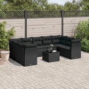 Loungetuinset met waterdichte tas en zwart materiaal van gepoedercoat staal - Tuinsets