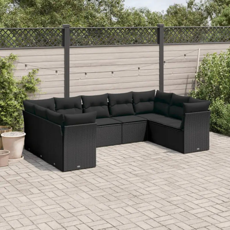 Loungetuinset met waterdichte tas en zwart materiaal van gepoedercoat staal - Zwart / Zonder tafel - Tuinsets