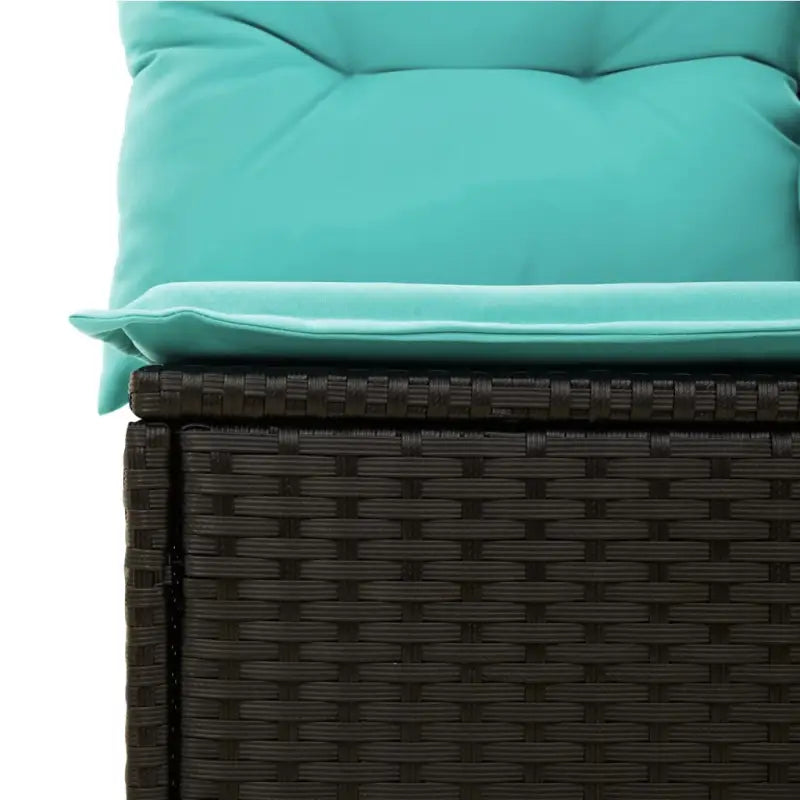 Loungetuinset met zwart materiaal en gepoedercoat staal afmetingen - Tuinsets