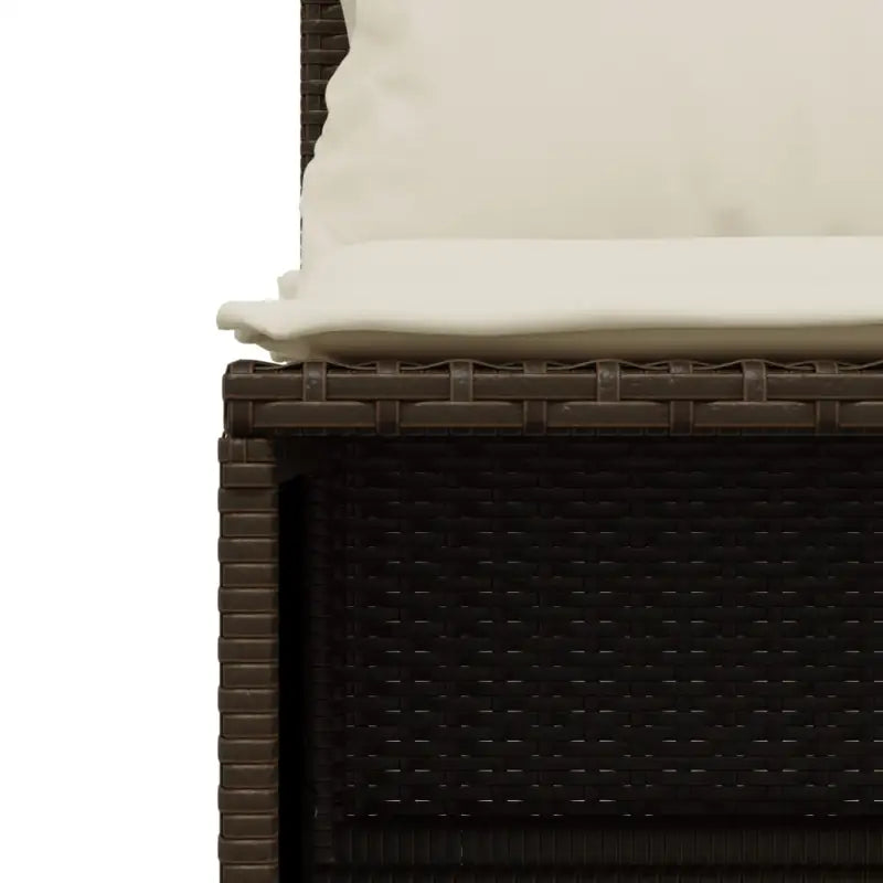 Loungetuinset van bruin materiaal met gepoedercoat staal afmetingen - Tuinsets
