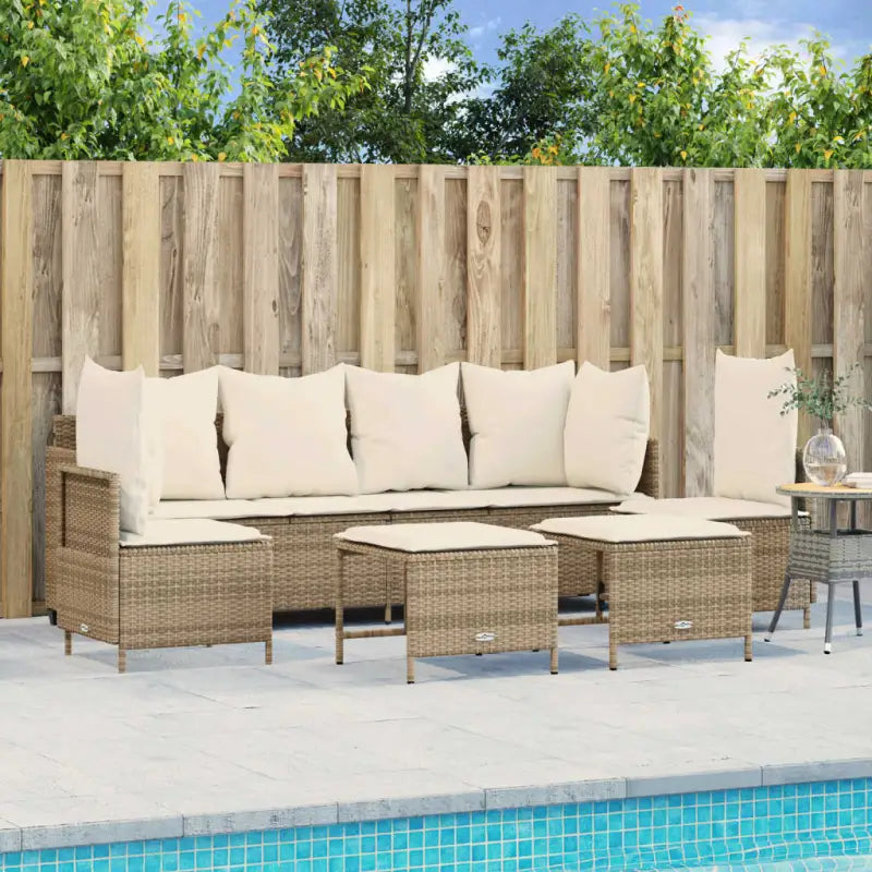 Loungetuinset van bruin materiaal met gepoedercoat staal afmetingen - beige en crèmekleurig / zonder luifel - Tuinsets