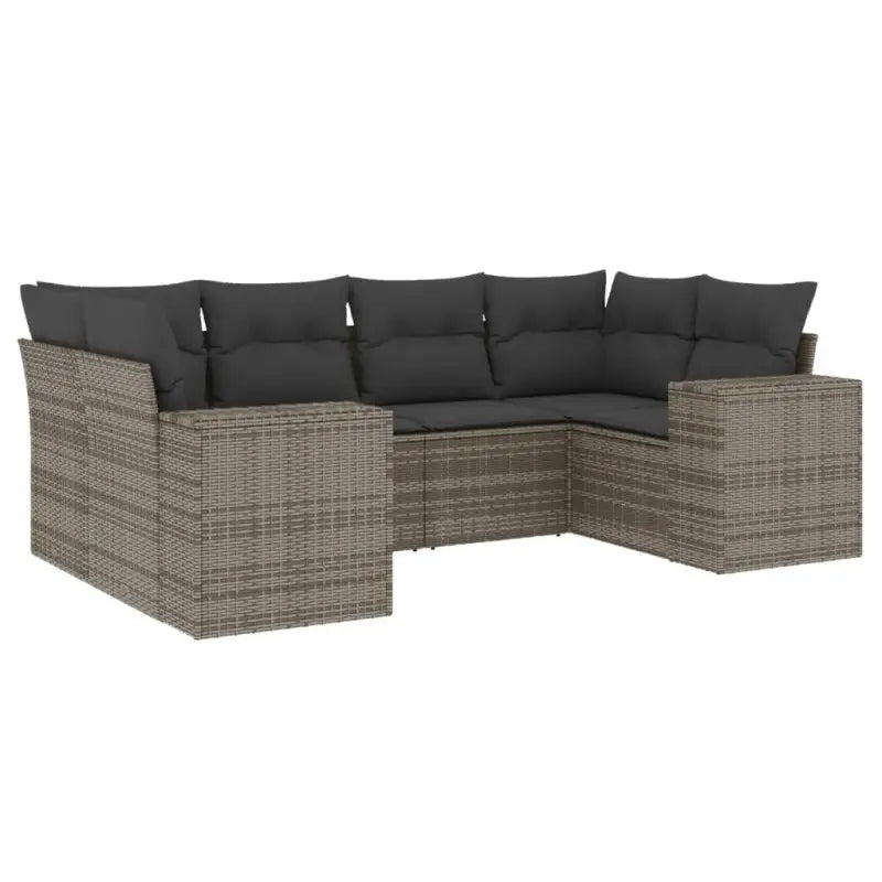 Loungetuinset van gepoedercoat staal met grijs materiaal voor terras - Tuinsets