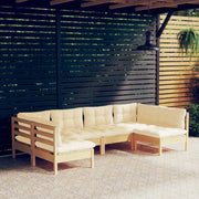Loungetuinset van massief grenenhout voor ontspanning en samenzijn - Tuinsets