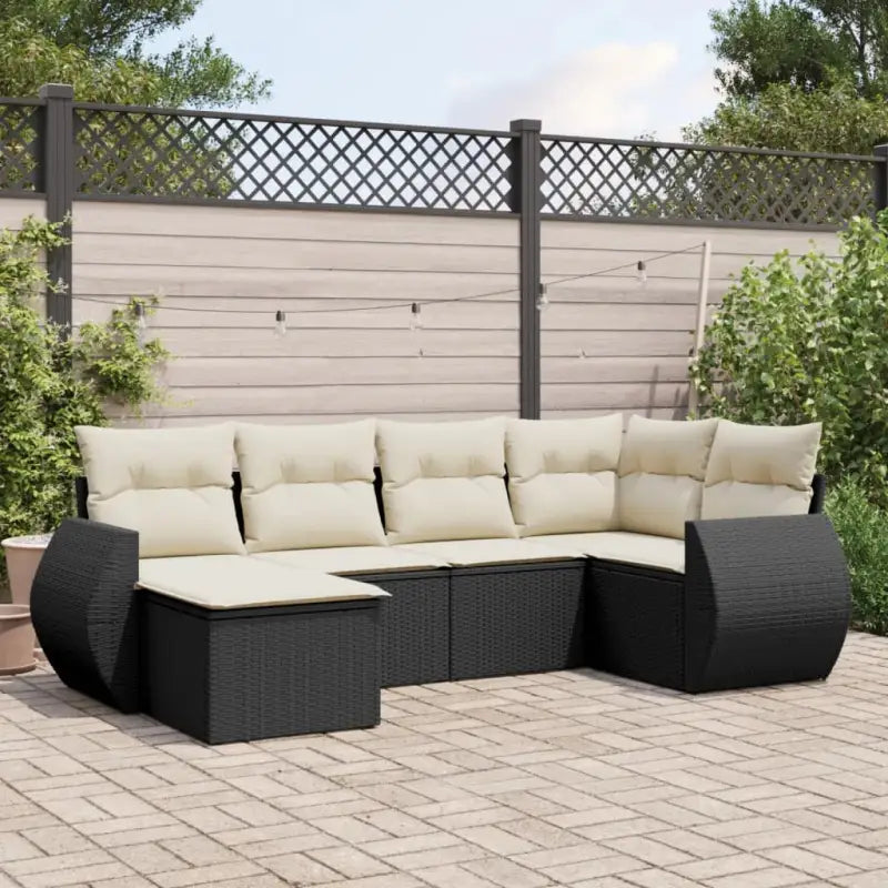 Loungetuinset van waterdichte tas en beige materiaal met gepoedercoat staal - Zwart en crème / Zonder tafel - Tuinsets